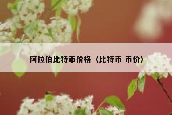 阿拉伯比特币价格（比特币 币价）-第1张图片-欧易下载