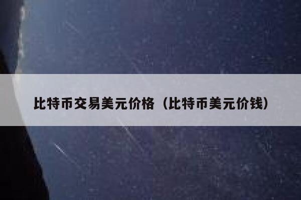 比特币交易美元价格（比特币美元价钱）-第1张图片-欧易下载