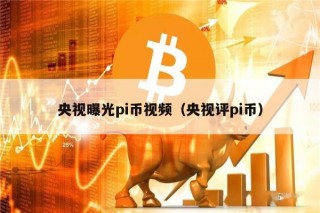 央视曝光pi币视频（央视评pi币）