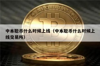 中本聪币什么时候上线（中本聪币什么时候上线交易所）