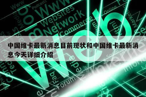 中国维卡最新消息目前现状和中国维卡最新消息今天详细介绍-第1张图片-币安下载