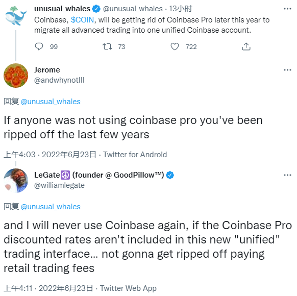 加密货币交易所Coinbase计划2022年底前终止专业版服务-第2张图片-币安下载
